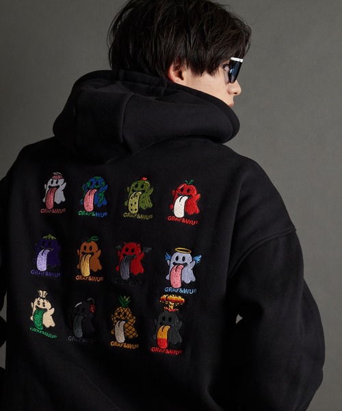 「GRAF&WU」 プルオーバーパーカー M グレー メンズ_画像5