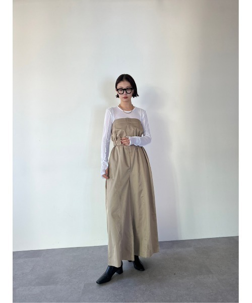 「HANNE」 チノパンツ FREE ブラック レディース_画像3