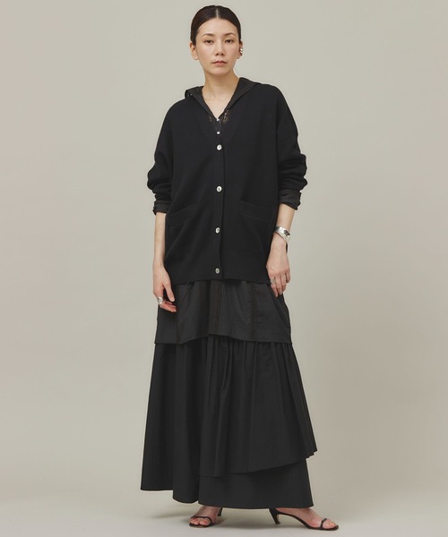 「Curensology」 ニットカーディガン FREE ベージュ レディースの画像