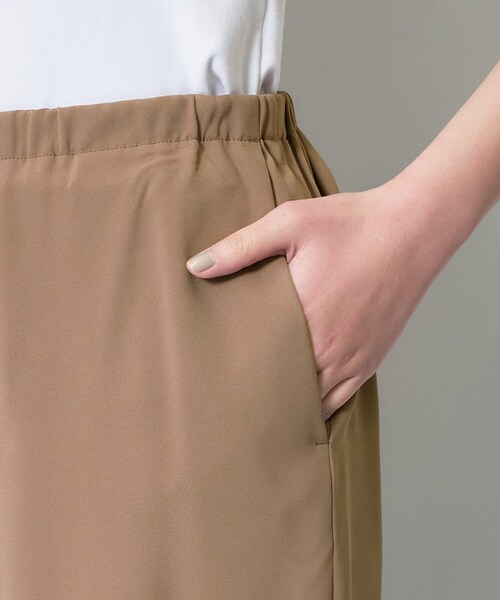 ワイドパンツ パンツ 「さらに軽く軽快！／着る日傘」イージーワイドパンツ レディースの画像