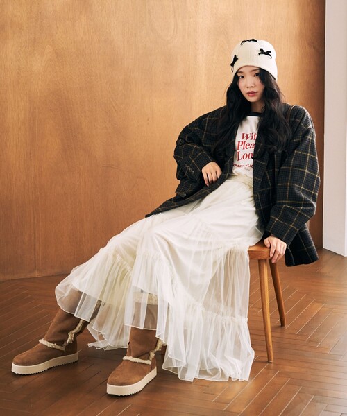 「FREAK'S STORE」 ジャケット フリ- チャコール レディースの画像