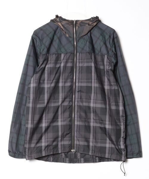 STUSSY(ステューシー) チェック柄ジップアップパーカー M グレー STUSSY(ステューシー) チェック柄ジップアップパーカー M グレー