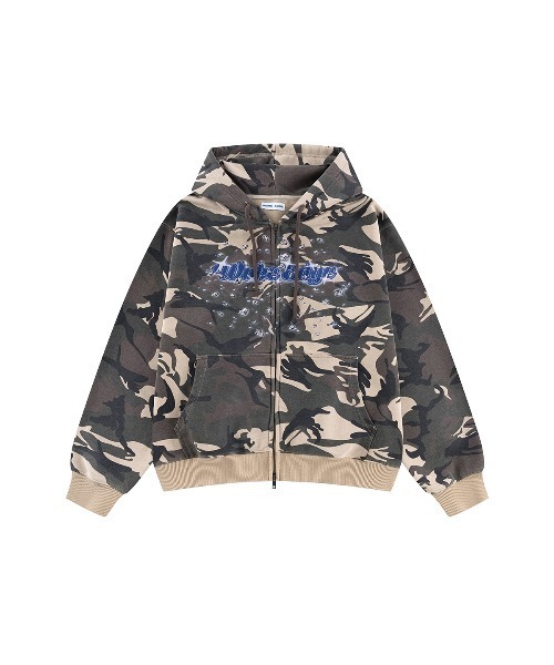 work edge Mサイズ パーカー WOKE EDGE（ウォークエッジ） パーカー Diamond Logo Zip Hoodie