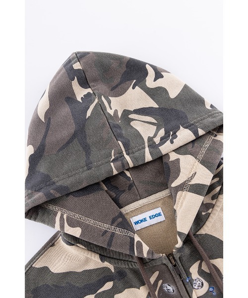 WOKE EDGE（ウォークエッジ） パーカー Diamond Logo Zip Hoodie