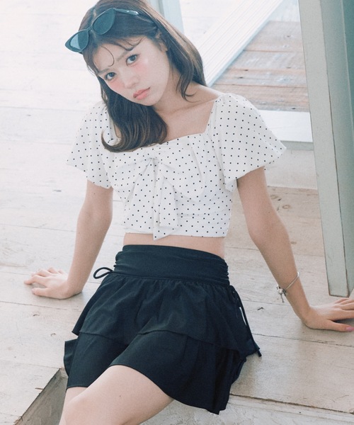 OLIVE des OLIVE（オリーブデオリーブ） 水着 体型カバー 胸リボン