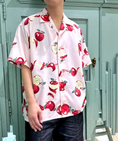 MILKBOY（ミルクボーイ） ブラウス シャツ 半袖 APPLE シャツ