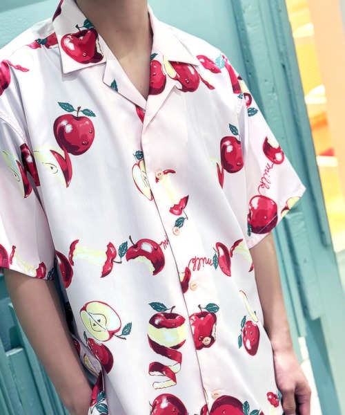 MILKBOY（ミルクボーイ） ブラウス シャツ 半袖 APPLE シャツ