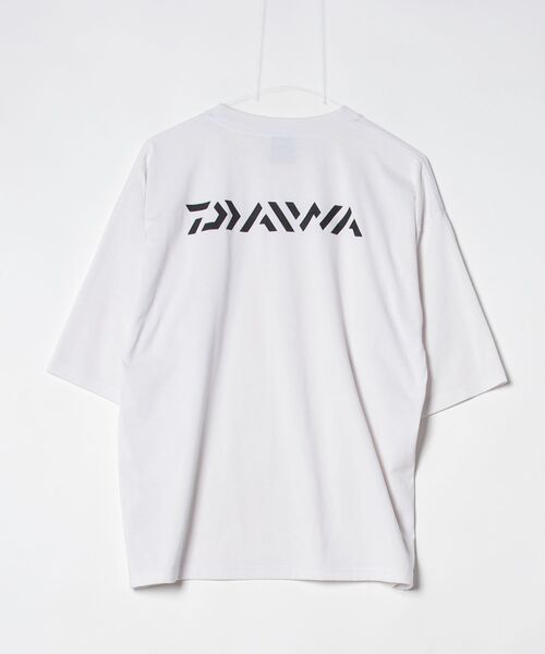 「DAIWA PIER39」 ワンポイント半袖Tシャツ S ホワイト メンズ_画像2