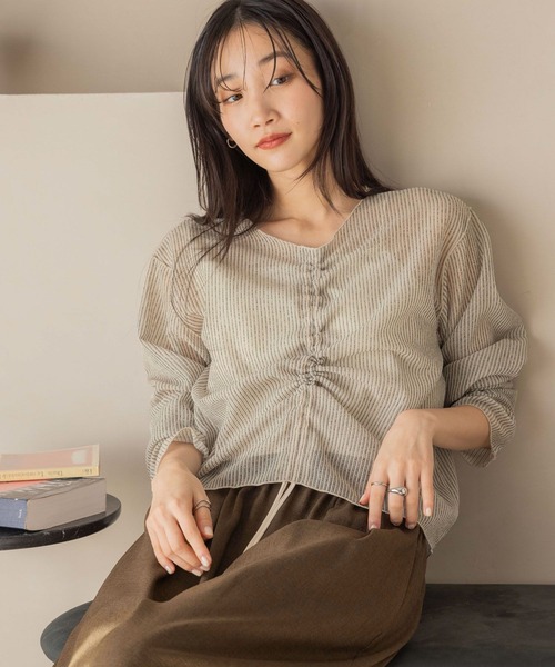 「LOWRYS FARM」 イージーパンツ MEDIUM チャコールグレー レディース_画像8