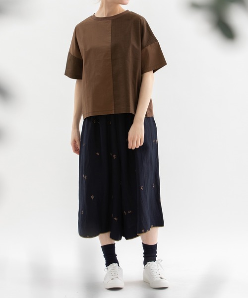 nop de nod（ノップドゥノッド） tシャツ 半袖 misc布帛Tシャツ