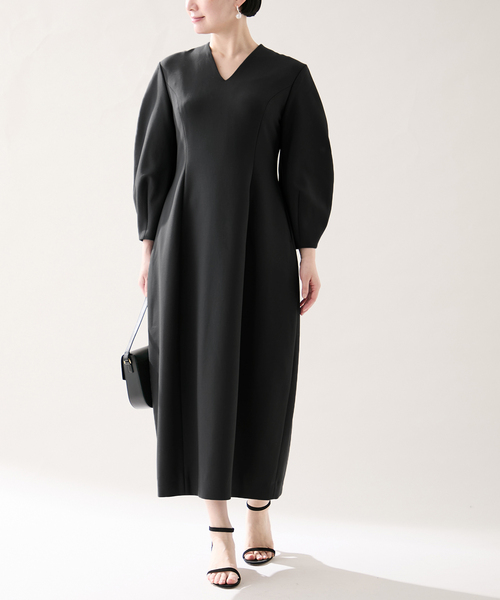 美品‼️半額以下‼️ ヴェルメイユエバーイエナ　ブラックオールインワン VERMEIL par iena（ヴェルメイユパーイエナ） 長袖ワンピース FREE