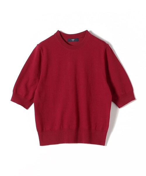 「SHIPS Colors」 半袖ニット ONE SIZE ブラック レディース_画像3
