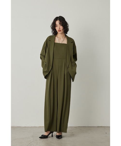 niana コンビワンピース niana（ニアナ） コンビワンピース S カーキ レディース : ZOZOTOWN