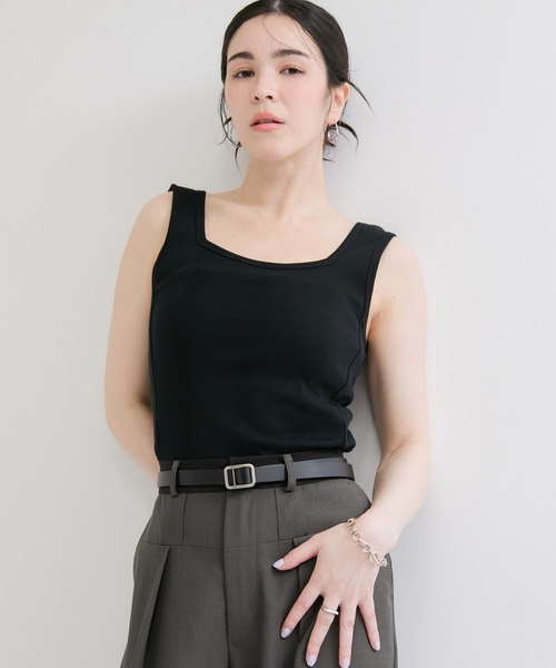 Edith A．Miller タンクトップ ノースリーブ 「Miller/ミラー」SQUARE