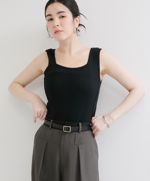 Edith A．Miller タンクトップ ノースリーブ 「Miller/ミラー」SQUARE