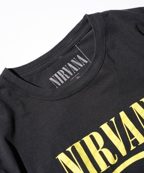 「NIRVANA」 半袖Tシャツ X-LARGE ブラック メンズ_画像7