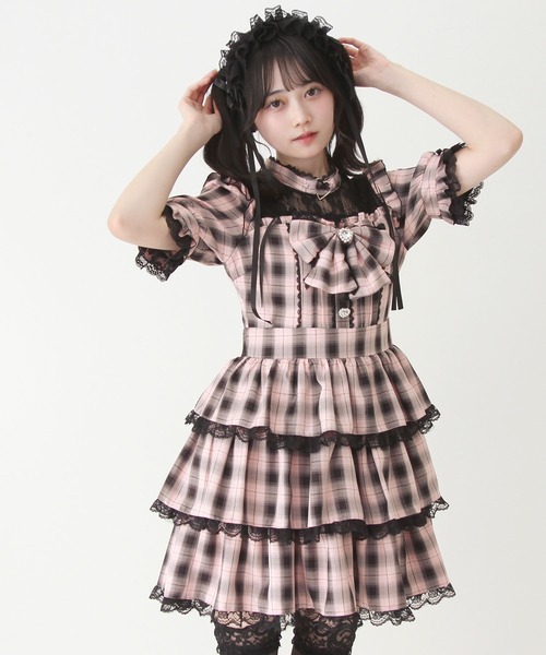 DearMyLove ワンピース フリルティアードハートアイドルワンピース