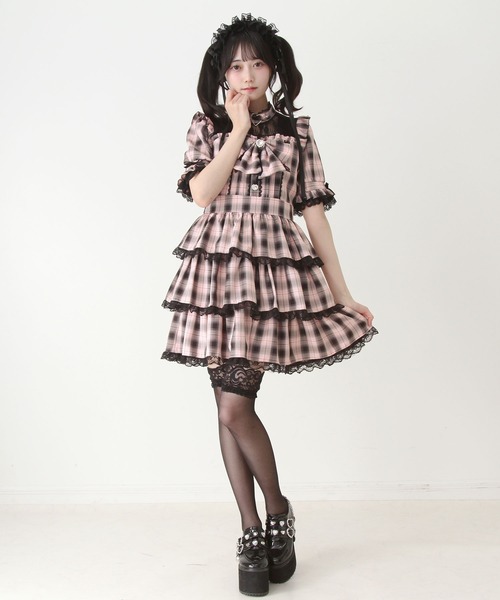 DearMyLove ワンピース フリルティアードハートアイドルワンピース