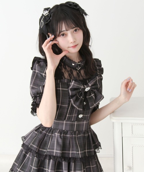 DearMyLove ワンピース フリルティアードハートアイドルワンピース