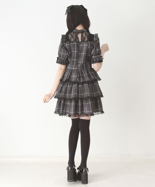 DearMyLove ワンピース フリルティアードハートアイドルワンピース