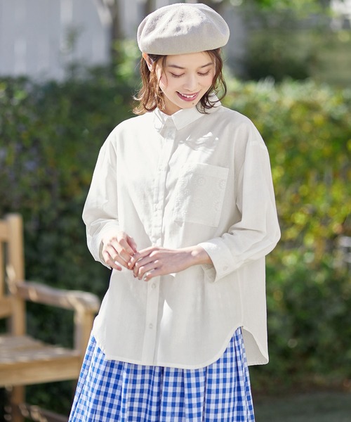 「Viola e Viola」 7分袖シャツ - ブルー レディース_画像3