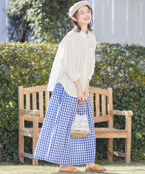 「Viola e Viola」 7分袖シャツ - ブルー レディース_画像4