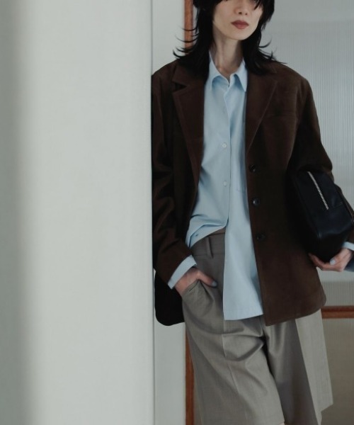 「anuke」 長袖シャツ FREE オフホワイト レディース_画像7