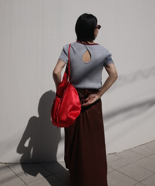 Ameri（アメリ） tシャツ 半袖 MEDI FRUIT DYED CUT TOP レディース