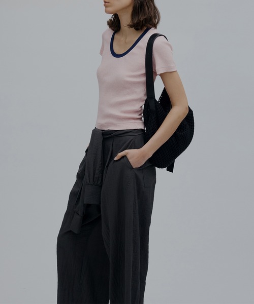 Ameri（アメリ） tシャツ 半袖 MEDI FRUIT DYED CUT TOP レディース