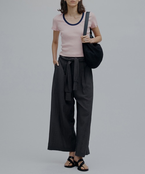 Ameri（アメリ） tシャツ 半袖 MEDI FRUIT DYED CUT TOP レディース