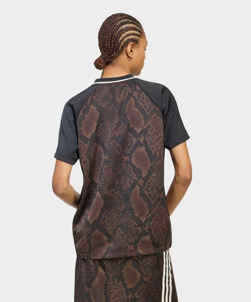 adidas（アディダス） adidas tシャツ 半袖 スネークプリント サテン