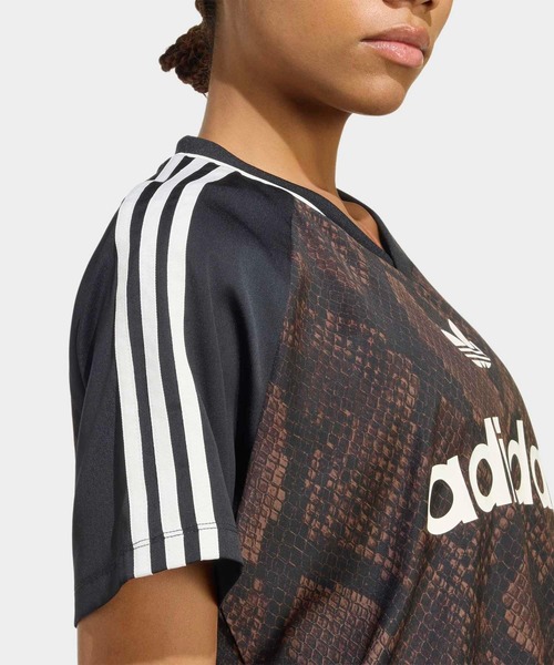 adidas（アディダス） adidas tシャツ 半袖 スネークプリント サテン