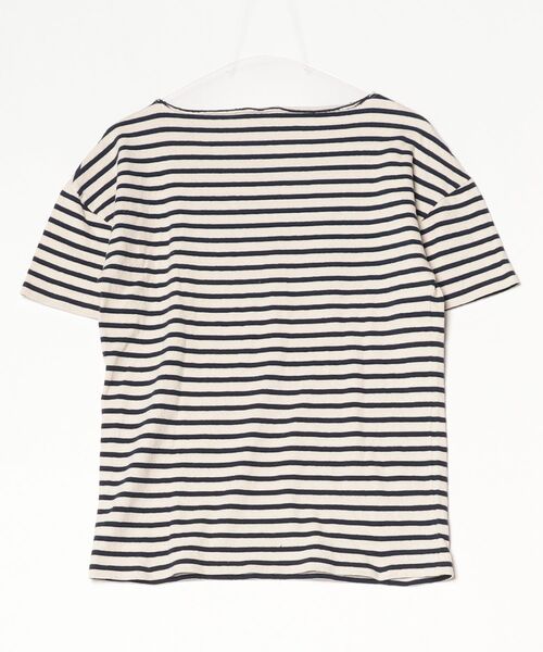 「SAINT LAURENT PARIS」 ボーダー柄半袖カットソー X-SMALL ベージュ レディース_画像2