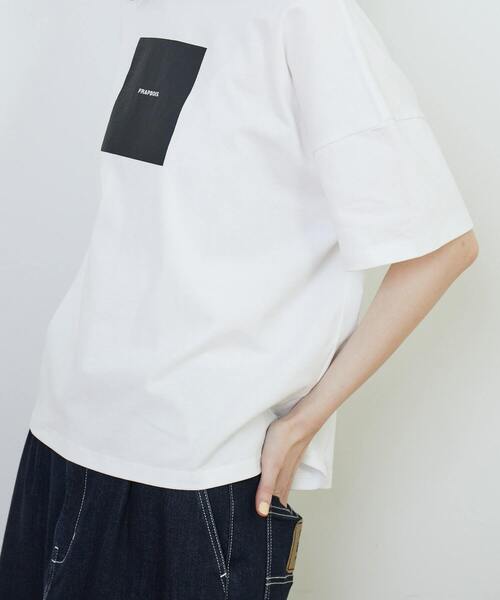 「FRAPBOIS」 半袖Tシャツ 1 ブラック レディース_画像5