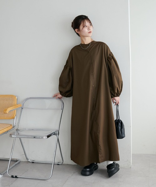 「DISCOAT」 長袖ワンピース MEDIUM レッド レディース_画像4
