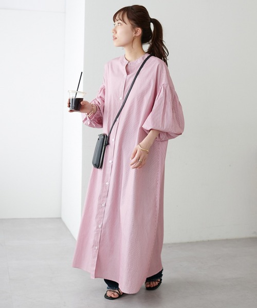 「DISCOAT」 長袖ワンピース MEDIUM レッド レディース_画像5