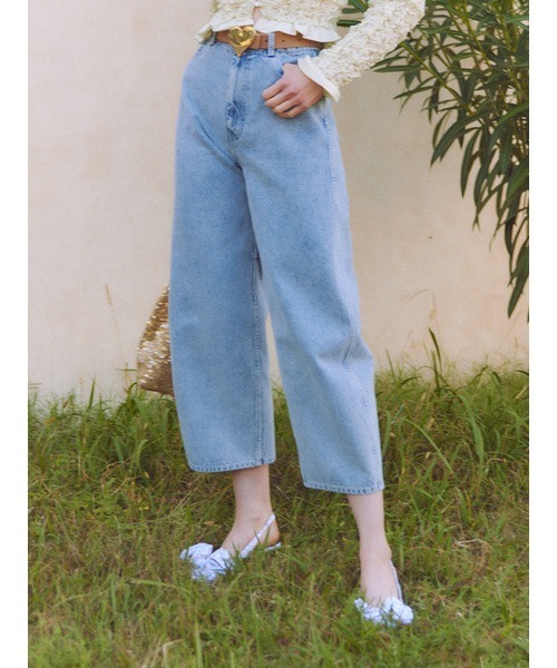 「FURFUR」 デニムパンツ 0 ピンク レディース_画像2