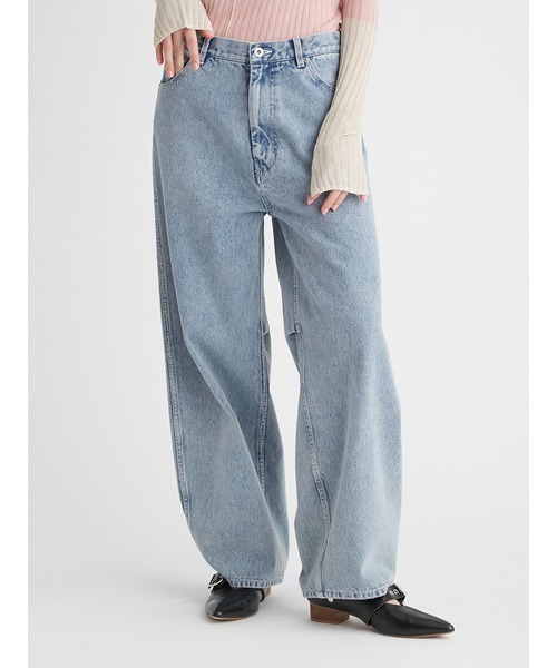 「FURFUR」 デニムパンツ 0 ピンク レディース_画像5