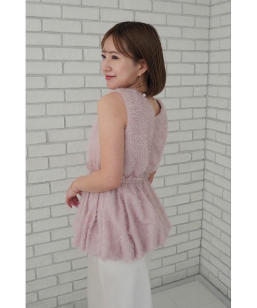 ORGUE（オルグ） ブラウス シャツ Fringe jacquard blouse/フリンジ 