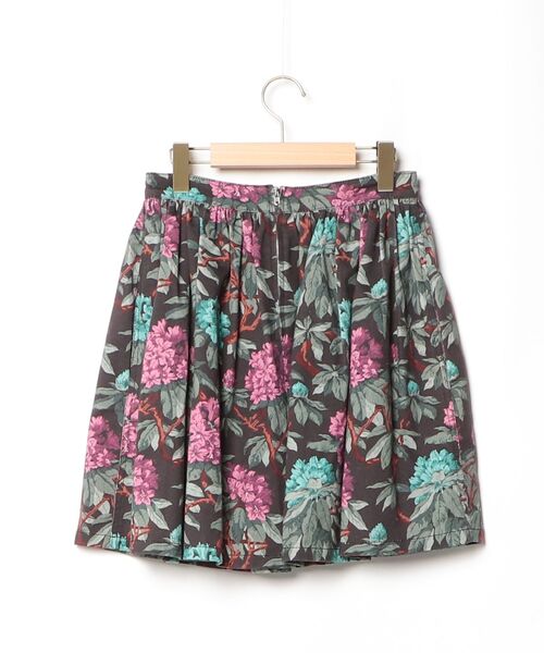 miu miu 新品 フレアスカート miu miu（ミュウミュウ） 花柄フレアスカート 40 ブラック レディース