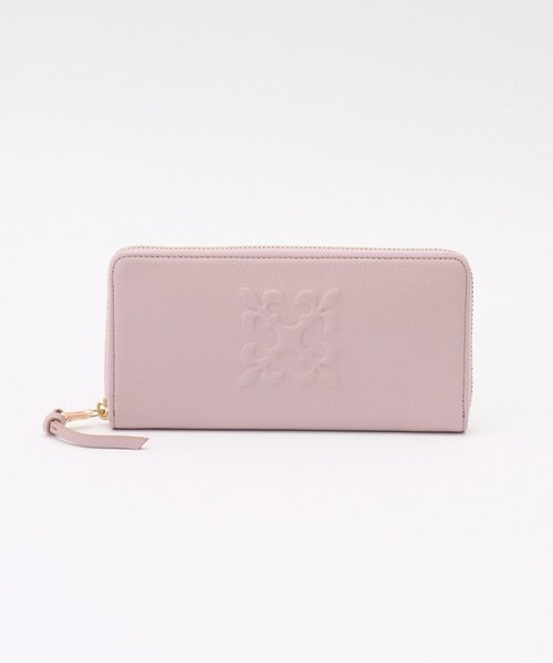 russet（ラシット） 財布 エンボスモノグラムラウンドジップウォレット