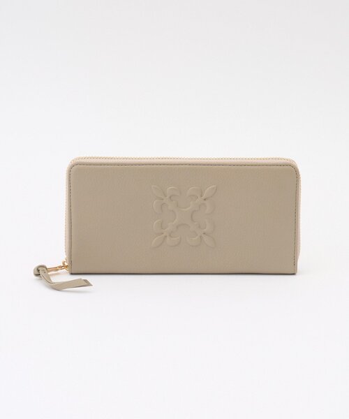 russet（ラシット） 財布 エンボスモノグラムラウンドジップウォレット