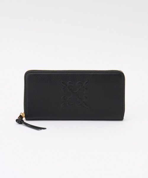russet（ラシット） 財布 エンボスモノグラムラウンドジップウォレット
