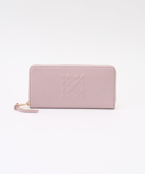 russet（ラシット） 財布 エンボスモノグラムラウンドジップウォレット