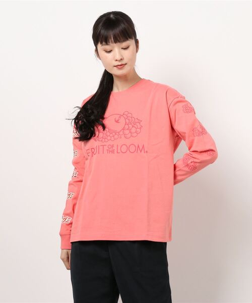 tシャツ 果汁グミ×FTL　製品染め　L/S　Tシャツ レディース メンズ FRUIT OF THE LOOM tシャツ 果汁グミ×FTL 製品染め L/S Tシャツ