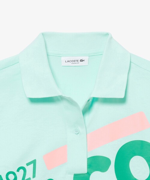 LACOSTE（ラコステ） ポロシャツ ポロ ワイド＆クロップドプリント