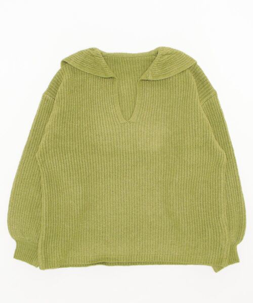 ニット セーター もちもちニットセーラーカラープルオーバー レディース STYLEBLOCK ニット セーター もちもちニットセーラーカラープル