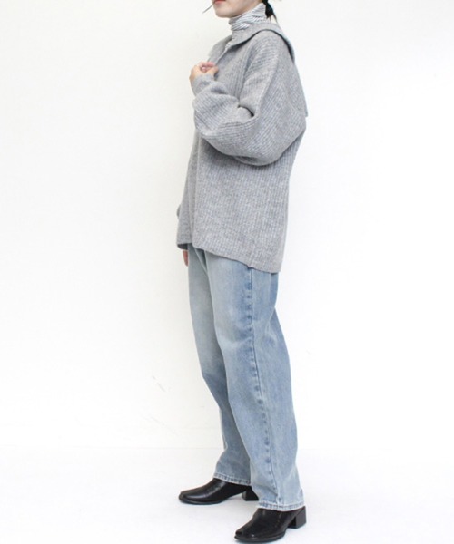 ニット セーター もちもちニットセーラーカラープルオーバー レディース STYLEBLOCK ニット セーター もちもちニットセーラーカラープル