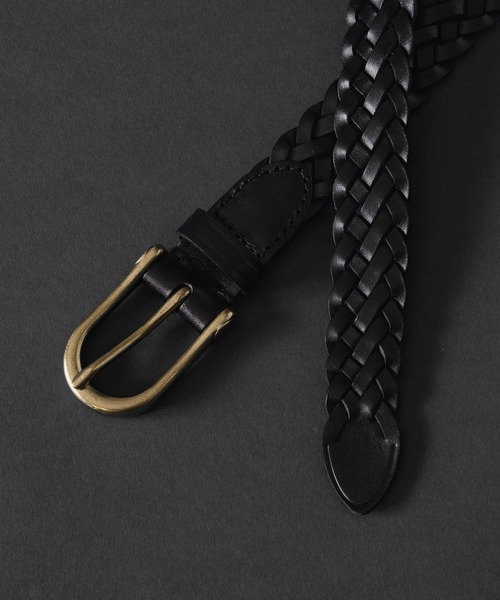 ベルト Cow leather mesh belt/カウレザーメッシュベルト メンズ 