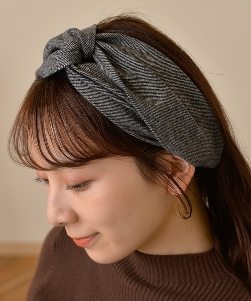 クロスターバンヘアバンド(編み込みタイプ) アクアグリーン ヘリンボーン クロスターバンヘアバンド(編み込みタイプ) アクアグリーン